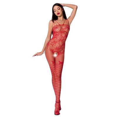Passion BS076 Bodystocking Red One Size