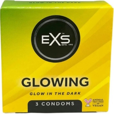 EXS Glow in the Dark Condoms 3 Pack