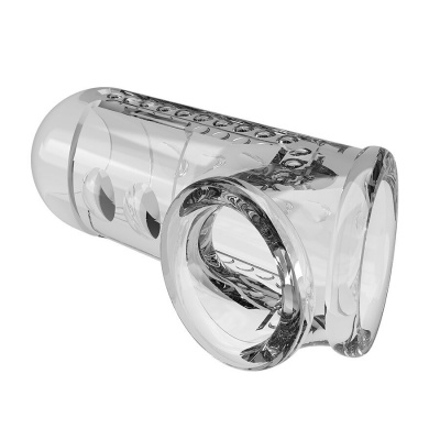 Transparent Textured Penis Sheath - image 5