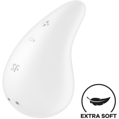 Satisfyer Dew Drop Lay-On Clitoral Vibrator White