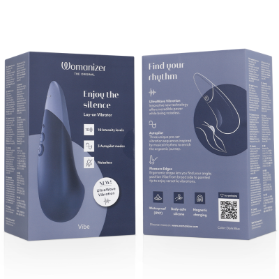 Womanizer Vibe Lay-On Silent Vibrator Dark Blue - image 7