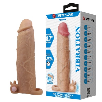 Xerxes Penis Sleeve With Clitoral Stimulator And Vibration - image 2