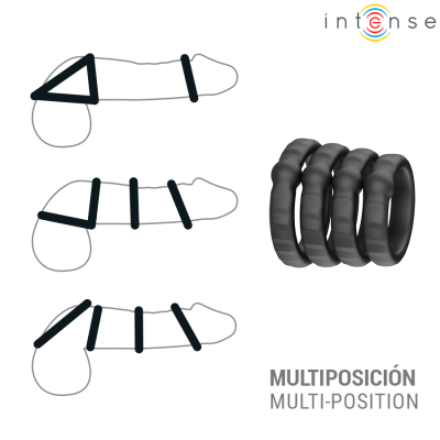 Intense Michiel Set of 4 Penis Rings Model 10 - image 3
