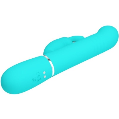 Pretty Love Coale Rabbit Vibrator Pearls Aqua Green - image 5