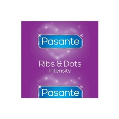 Pasante Ribs & Dots Intensity Condoms 144 Units - image 2