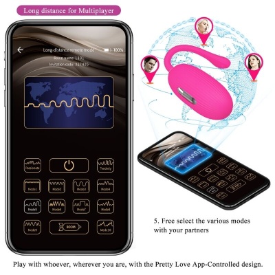 Pretty Love Doreen Magenta Vibrating Egg App Remote Control - image 11