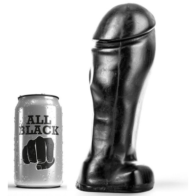 All Black Dong 22 CM Broad Base