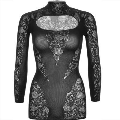 Leg Avenue Mini Dress Lace Long Sleeve Black - image 9