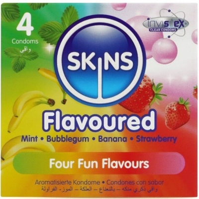 Skins Multi Flavors Premium Condoms 4 Units - image 1