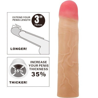 Pretty Love Kylian Penis Extender 3 Inches Flesh - image 5
