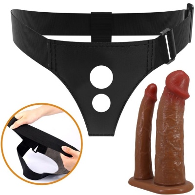 Pretty Love Keaven Double Dildo Harness