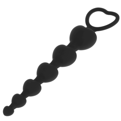 Black&Silver Mila Anal Beads 18 CM