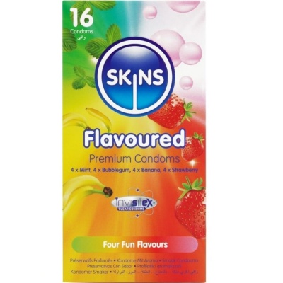 Skins Multi Flavors Premium Condoms 16 Units - image 1