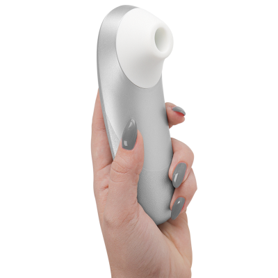 Womanizer Pro Clitoral Stimulator - Silver Grey - image 6