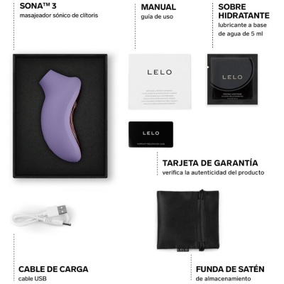 Lelo Sona 3 Sonic Clitoral Massager Violet Dusk - image 5