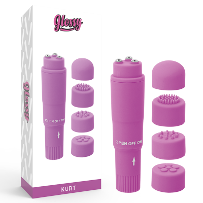 Glossy Kurt Pocket Massager Purple - image 1