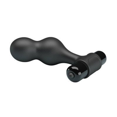 Mr Play - Black Silicone Vibrator Anal Plug - image 6