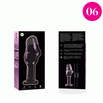 Nebula Series Model 6 Anal Plug Glass Pink 12.5cm - image 4