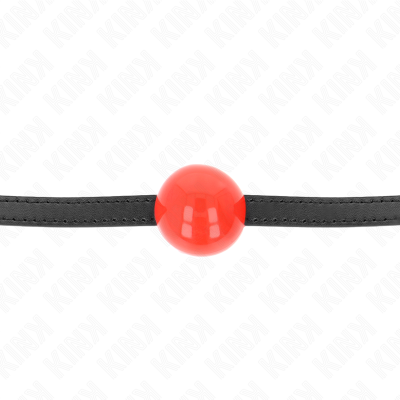 Kink Red Single Solid Ball 4cm Gag - image 3