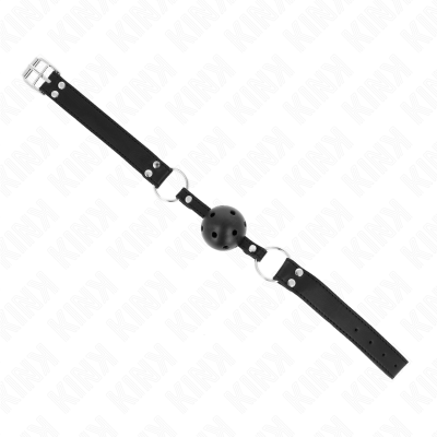 Kink Breathable Ball 4cm Gag with Double Rivet - image 3