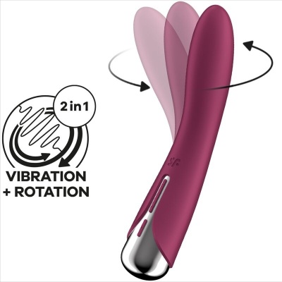 Satisfyer Spinning Vibe 1 G-Spot Rotator Vibrator Red - image 6