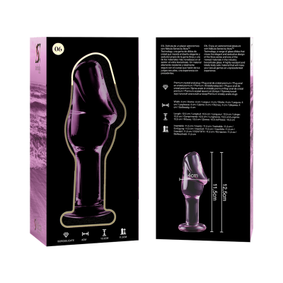 Nebula Series Model 6 Anal Plug Glass Pink 12.5cm - image 6