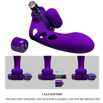 Pretty Love Orlando Purple Vibrator Finger Cover - image 7