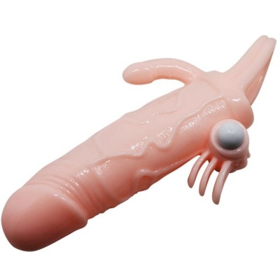 Baile Brave Man Penis Cover Dual Stimulation Flesh - image 7