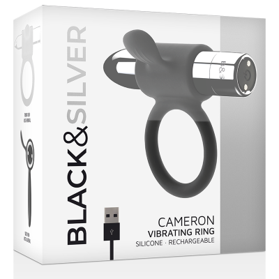 Black&Silver Cameron Rechargeable Ring, Silver - image 5
