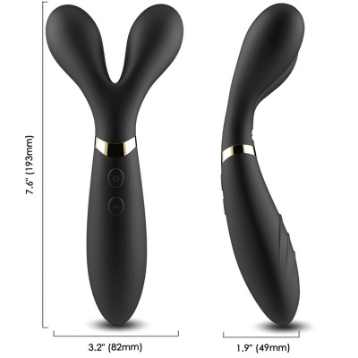 Armony Y-Wand Double Head Massager Black