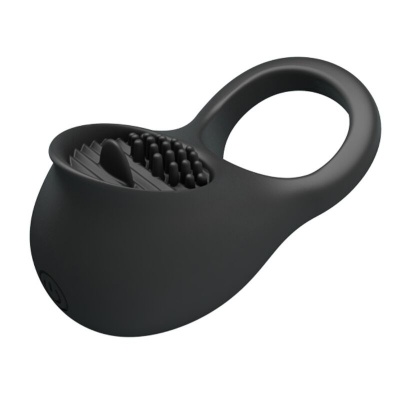Pretty Love Vibrating Penis Ring with Tongue - image 4