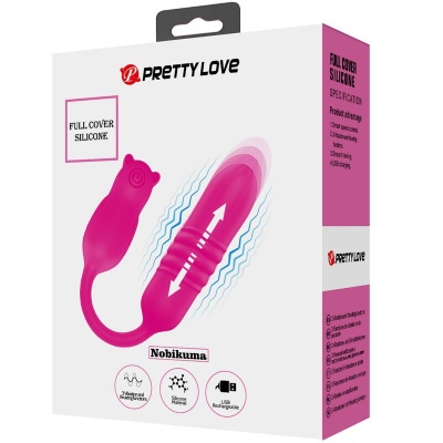 Pretty Love Nobikuma Pink Silicone Vibrating Bullet - image 8