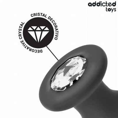 Addicted Toys Anal Plug with Jewel Silicone S 8.8CM - image 3