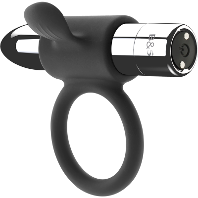 Black&Silver Cameron Rechargeable Ring, Silver