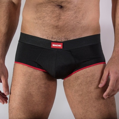Macho Brief Underpants Dark Red XL - image 2