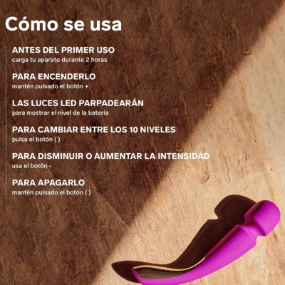 Lelo Smart Wand 2 Medium Ocean Blue Massager - image 6