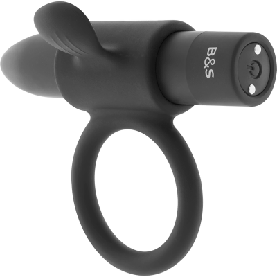 Black&Silver Cameron Rechargeable Ring, Black