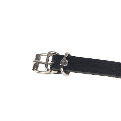 Subblime Leather Ring Chain Belt Black - image 8