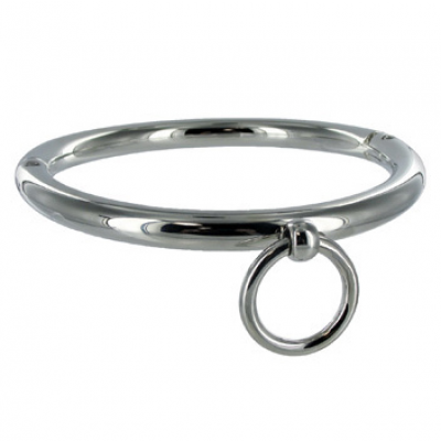 Metal Hard BDSM Necklace Ring 10 CM - image 1