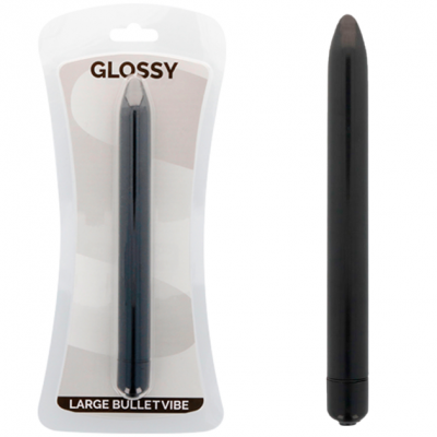 Glossy Slim Vibrator Black - image 1
