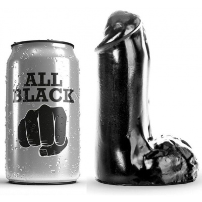All Black Realistic Dildo 13 CM