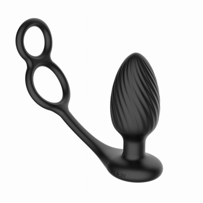Nexus - Tornado Roterende Anaal Plug met Cock & Ball Rings Foto van Nexus - Tornado Roterende Anaal Plug met Cock & Ball Rings