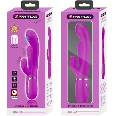 Pretty Love Shania Triple Rabbit Vibrator Pink - image 8