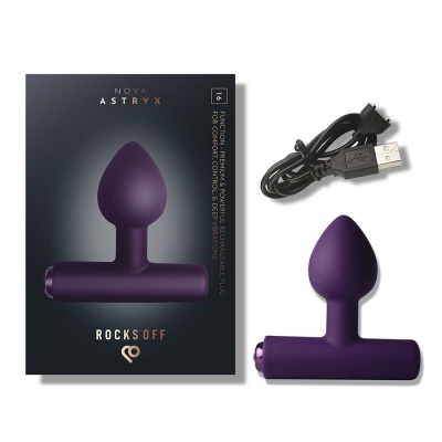 Rocks-Off Nova Astryx Anal Plug 16 Function Purple - image 9