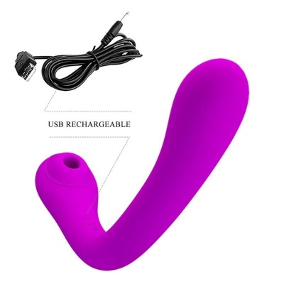 Pretty Love Alex Vibrator and Clitoral Sucker Lilac - image 5