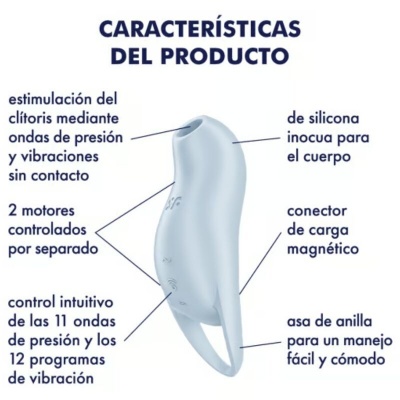Satisfyer Pocket Pro 1 Clitoral Stimulator Light Blue - image 4