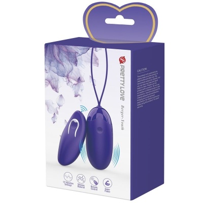 Pretty Love Berger Violet Vibrating Egg Remote Control - image 9