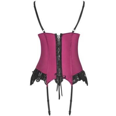 Livco Corsetti Agrafena CF 90436 Corset Set Burgundy S/M - image 5