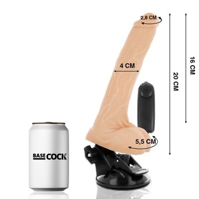 Basecock Realistic Vibrator Flesh 20 cm - image 2
