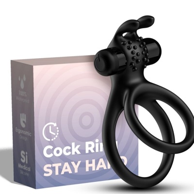 Armony Traveler Double Ring Rabbit Black